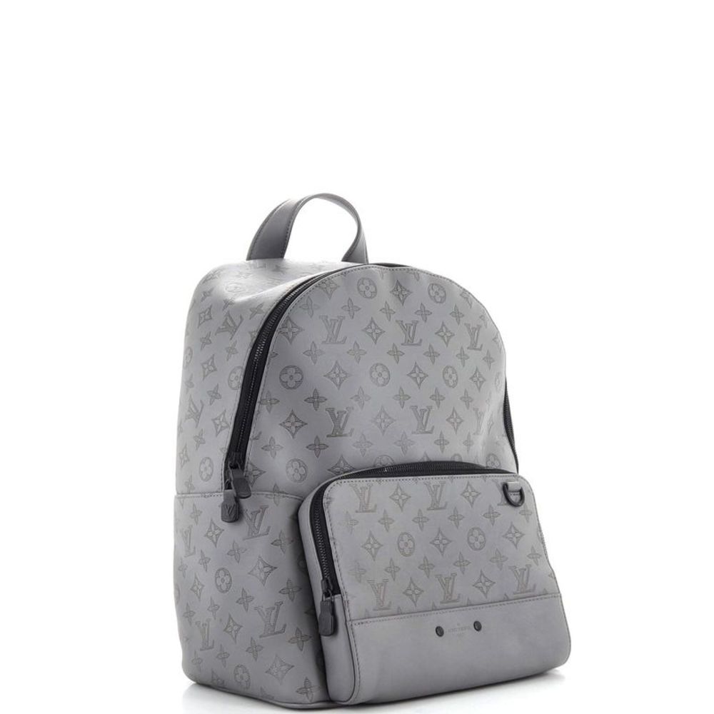 Louis Vuitton Racer Backpack Monogram Shadow Leather Gray - Picture 2 of 7